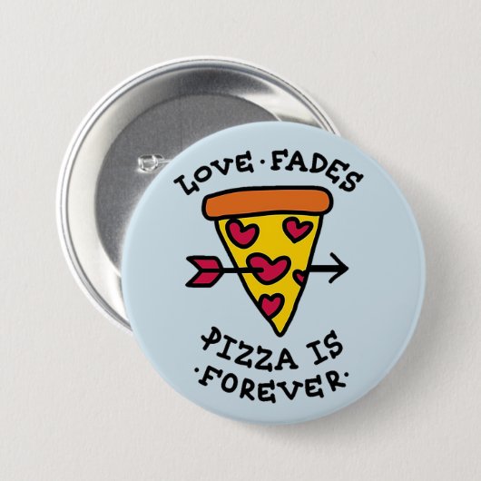 Pizza-Liebe Button (Vorne & Hinten)