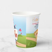 Pizza Liebe Funny Pappbecher (Rechts)