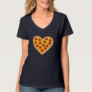Pizza Liebe Herzstück Pepperoni Slice für Pizza Li T-Shirt
