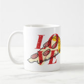 Pizza-Liebe Kaffeetasse (Links)