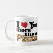Pizza-Liebe Kaffeetasse (Links)