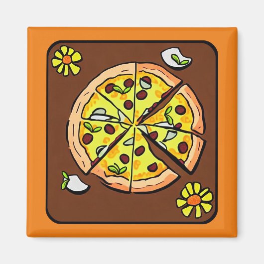 Pizza-Liebe Magnet (Vorne)