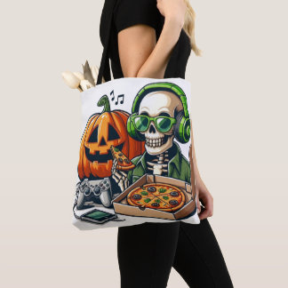 Pizza-liebendes Skelett: Gaming, Käseüberladung, Tasche
