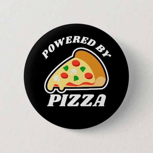 Pizza-Liebhaber Button (Vorderseite)