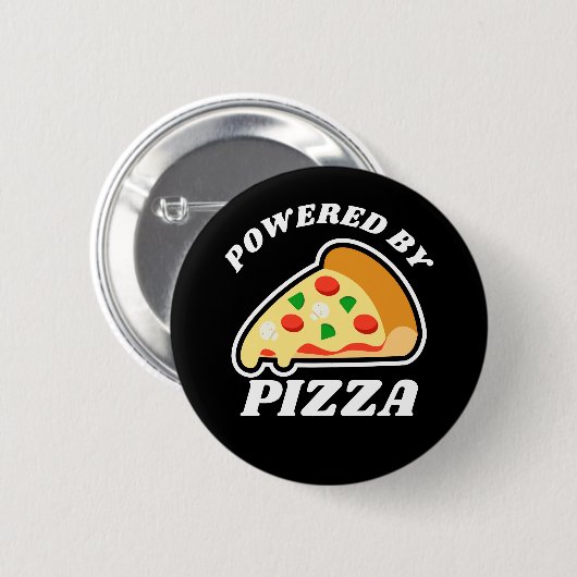 Pizza-Liebhaber Button (Vorne & Hinten)