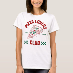 Pizza-Liebhaber-Club Lustige Lebensmittel-Grafik T-Shirt