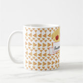 Pizza-Liebhaber-kundengerechtes Monogramm Kaffeetasse (Links)