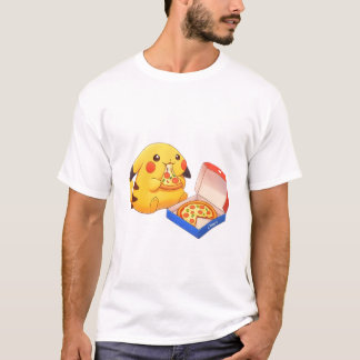 Pizza Liebhaber Pikachu T-Shirt