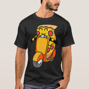 Pizza-Liefermotorrad-Shirt  Coole Pizzaliebhaber T-Shirt