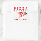 🍕 Pizza-Lieferpersonal Uniform Crew 🍕 Quadratischer Aufkleber (Tasche)