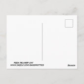 PIZZA LIEFERT! KATZE POSTCARDS POSTKARTE (Rückseite)