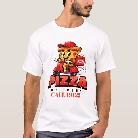 🍕 Pizza-Lieferteam-Uniform Personal 🚚 T-Shirt (Vorderseite)