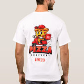 🍕 Pizza-Lieferteam-Uniform Personal 🚚 T-Shirt (Rückseite)