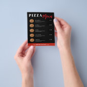Pizza-Lieferungsvorlagenmenü Flyer (Gruppe)