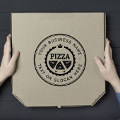 PIZZA-Logo für ein benutzerdefiniertes Unternehmen Gummistempel