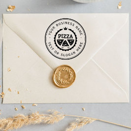 PIZZA-Logo für ein benutzerdefiniertes Unternehmen Gummistempel