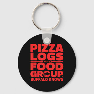 Pizza Logs sind eine Nahrungsmittelgruppe, die Buf Schlüsselanhänger