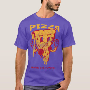 Pizza löst alles Funny Pizza T-Shirt