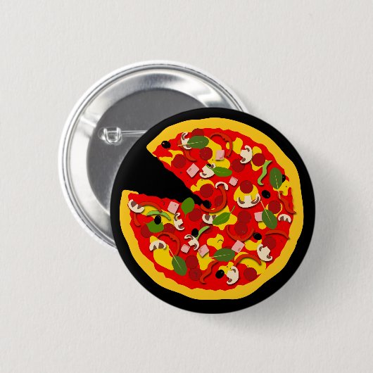 Pizza Lover Button (Vorne & Hinten)