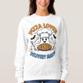 Pizza Lover – Delivery Master Ghost Chef Sweatshirt (Vorderseite)