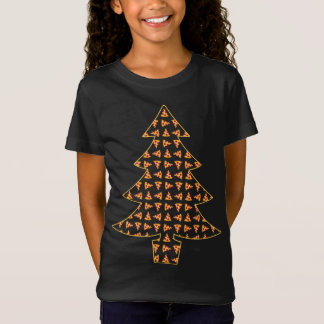 Pizza Lover Feinschmecker Weihnachtsbaum T-Shirt