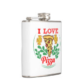 Pizza Lover Fun Design for Food Fanatics Flachmann (Rechts)