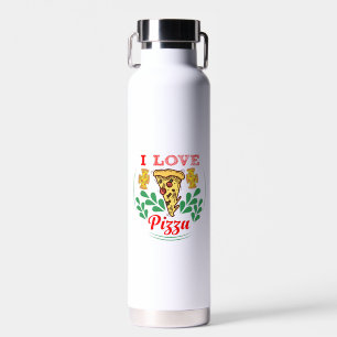 Pizza Lover Fun Design for Food Fanatics Trinkflasche