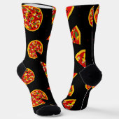 Pizza Lover Funny Cartoon Socken (Gewinkelt)