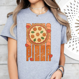 Pizza Lover, Funny Pizza T-Shirt, Retro Pizza T-Shirt