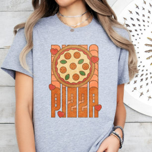 Pizza Lover, Funny Pizza T-Shirt, Retro Pizza T-Shirt