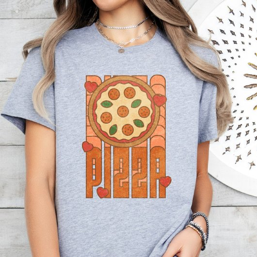 Pizza Lover, Funny Pizza T-Shirt, Retro Pizza T-Shirt