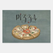 Pizza Lover Gift Wrap - Set von 3 Jahren Geschenkpapier Set (Vorderseite)