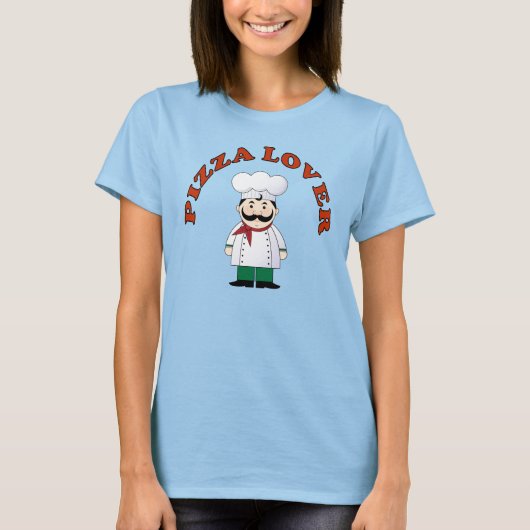 Pizza Lover Italian Koch T - Shirt (Vorderseite)
