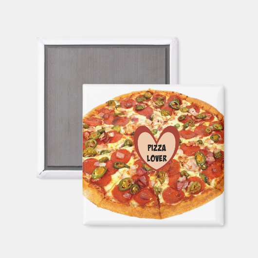 Pizza Lover Magnet (Vorderseite/Rückseite)