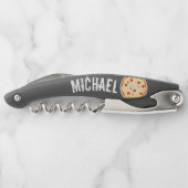 Pizza Lover Mix Deer Hunter Kleine Geschenk Kellnermesser (Rückseite)