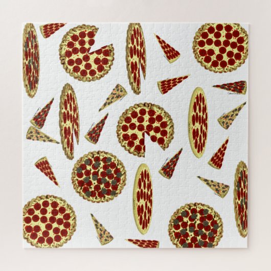 Pizza Lover-Muster Puzzle (Horizontal)