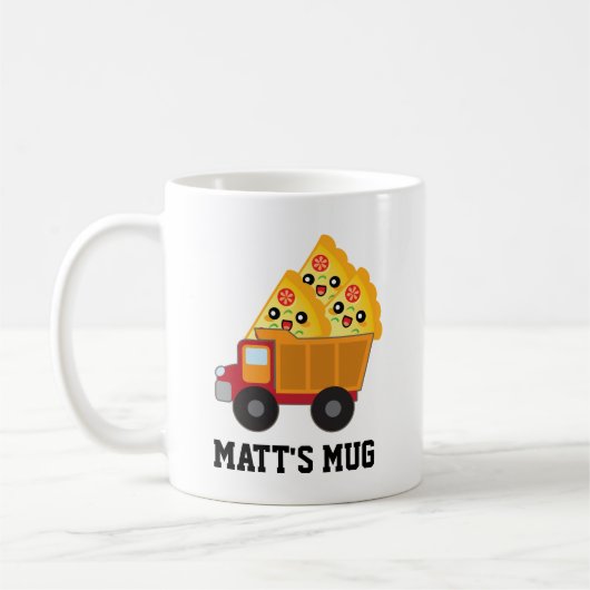 Pizza Lover Personalisiert Gift Kaffeetasse (Links)