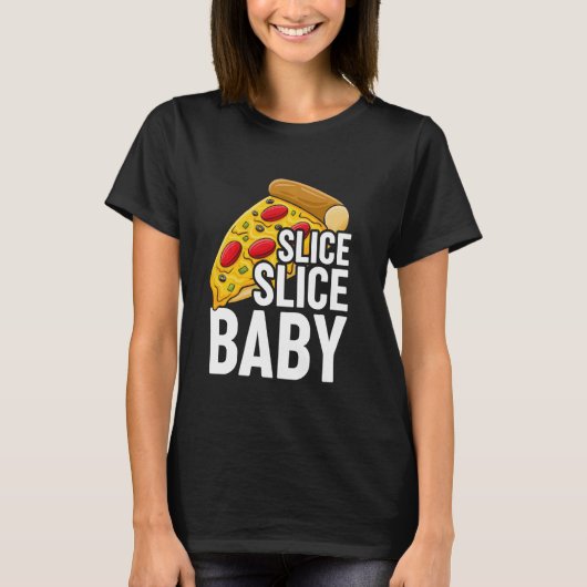 Pizza Lover Slice Slice T-Shirt (Vorderseite)