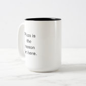 Pizza Lover Tasse | Personalisiertes Geschenk (Vorderseite Links)