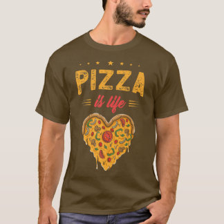 Pizza Lover und Pizza Fitness für Pizza ist Life P T-Shirt