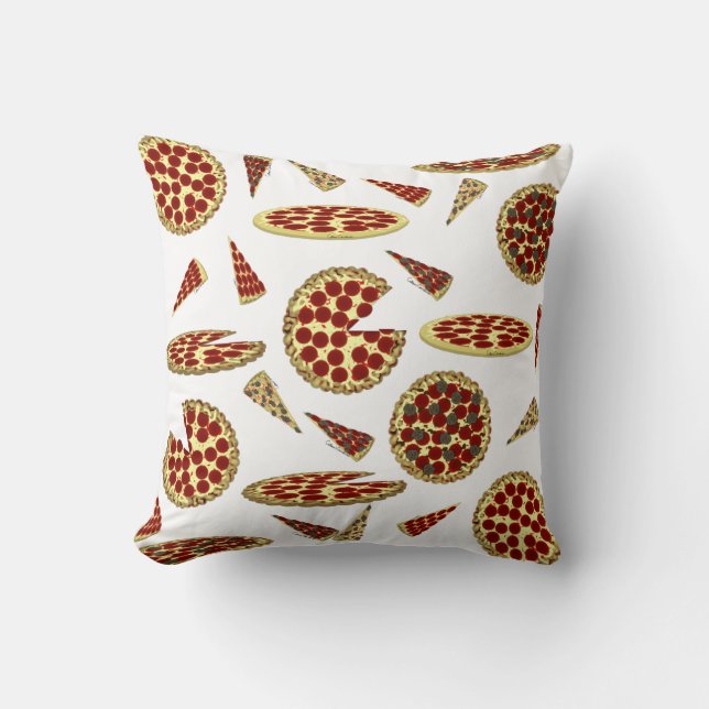 Pizza Lover's Pattern Kissen (Vorderseite)