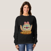 Pizza Loving Sloth Sweatshirt (Vorne ganz)