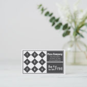 Pizza-Loyalitäts-Visitenkarte Treuekarte (Stehend Vorderseite)