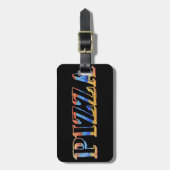 Pizza Luggage Tag Gepäckanhänger (Vorderseite vertikal)