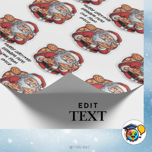 Pizza lustig Weihnachten bearbeitet WRAP Geschenkpapier