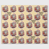 Pizza lustig Weihnachten bearbeitet WRAP Geschenkpapier (Flach)