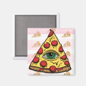 Pizza Magnet (Vorderseite/Rückseite)