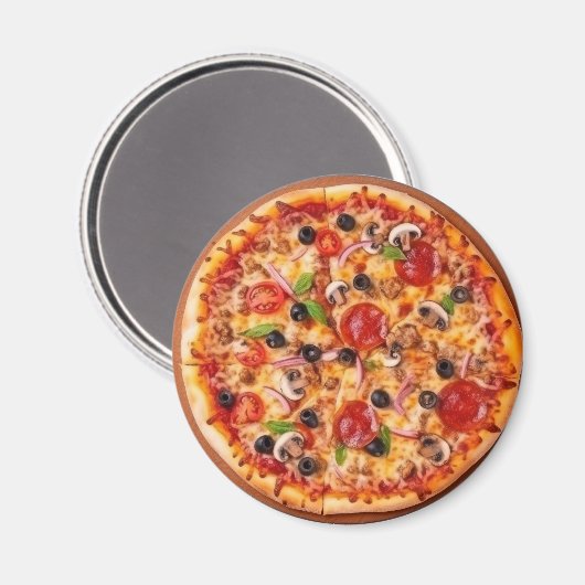 Pizza Magnet (Vorderseite/Rückseite)