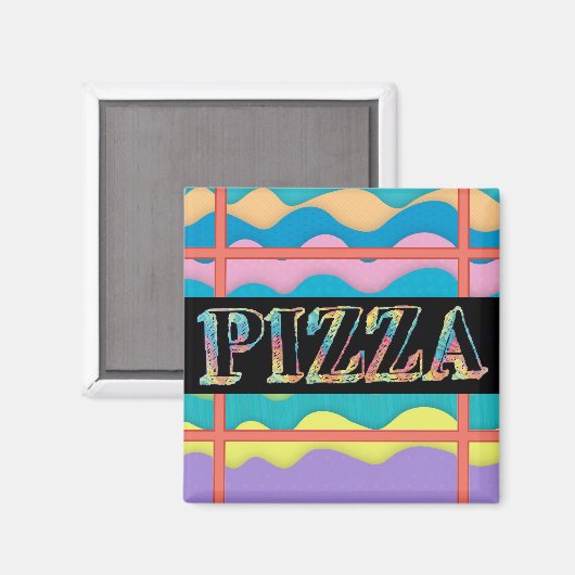 Pizza Magnet (Vorderseite/Rückseite)