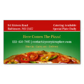 Pizza Magnetische Visitenkarte (Vorderseite)